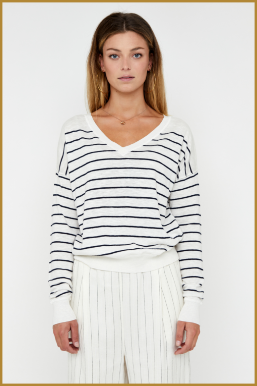 MSCW - Pullover Estella nave stripe - MOS240097