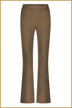 Alternative view of TUDIO ANNELOES- Flair boneded trouers -STU240005