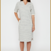 MSCW- Jurk Wild navy stripe - MOS240096