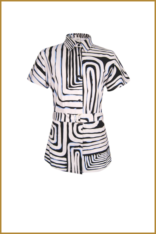 AIME - Jill top - AIM240006 Azura print - Afbeelding 2