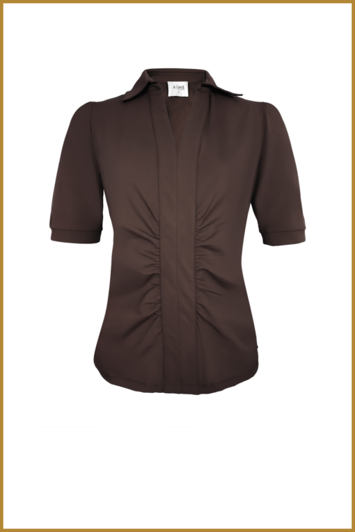 AIME - Madeline top - AIM240010 chocolate - Afbeelding 2