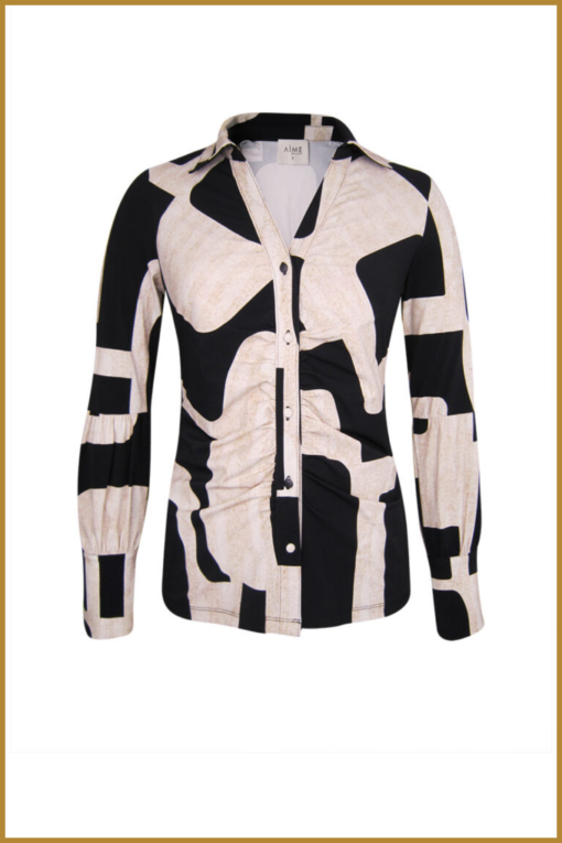 AIME - Sam blouse - AIM240004 big swirls - Afbeelding 2