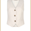 YDENCE - Gilet Nadine ofwhite -YDE240011