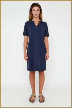 MSCW- Jurk Wild navy blue solid- MOS240111
