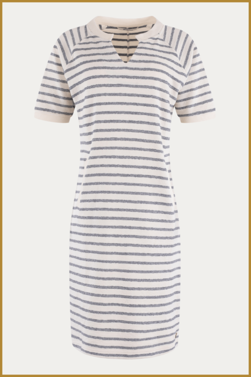MSCW- Jurk Wild navy stripe - MOS240096 - Afbeelding 2