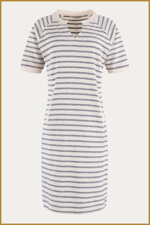 MSCW- Jurk Wild navy stripe - MOS240096