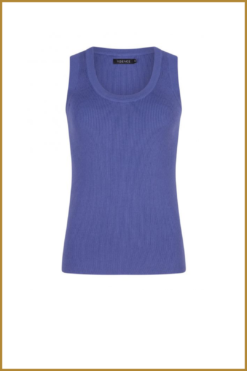 YDENCE - Knitted top keely violet blu -YDE240005