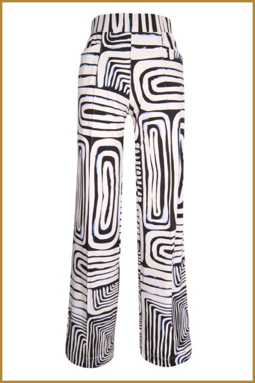 AIME - Gwen pants - AIM240005 Azura print - Afbeelding 2