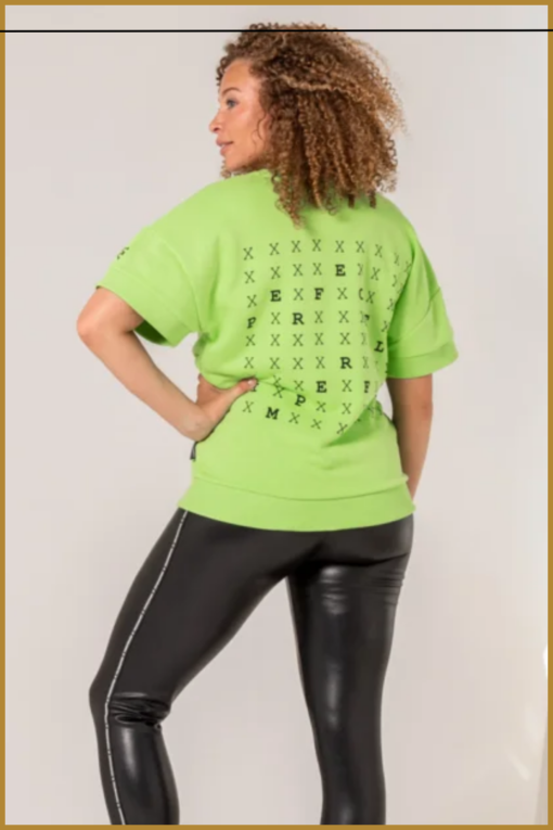 SNEAKERDRESSES - Sweater lime print - SNE240003 - Afbeelding 2