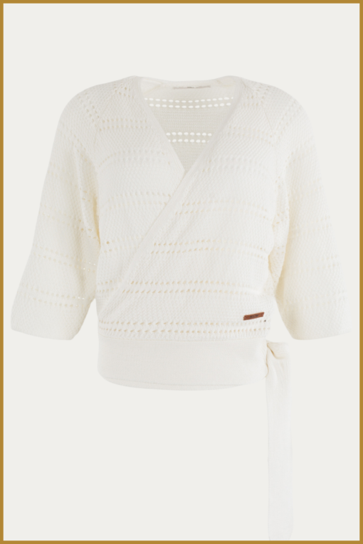MSCW -  Vest Carlotta offwhite solid - MOS240104 - Afbeelding 2