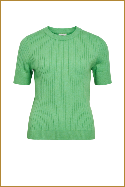 OBJNOELLE S/S KNIT T-SHIRT - Afbeelding 2
