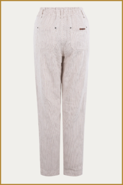 Alternative view of MSCW - Broek Margarita camel stripe - MOS240091