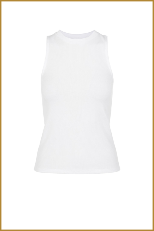 OBJECT - OBJJAMIE S/L TANK TOP - OBJ240019 white - Afbeelding 2
