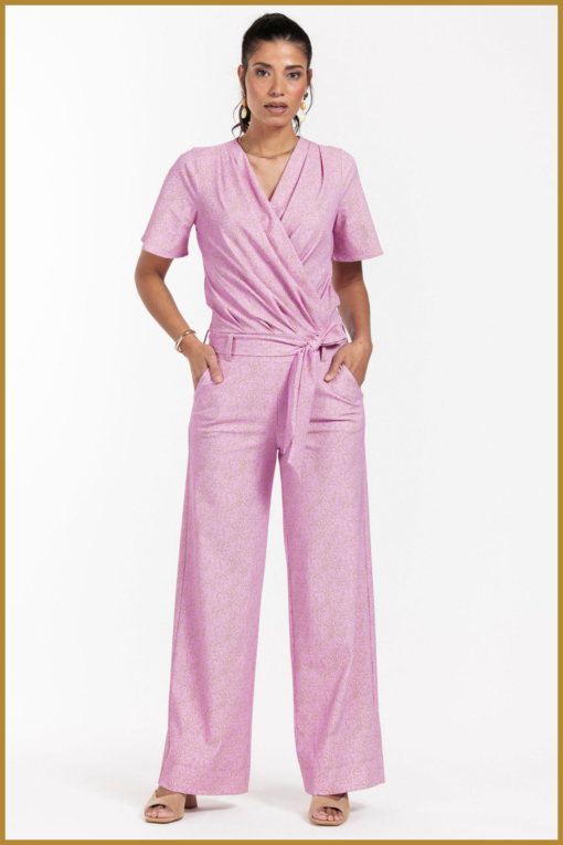 STUDIO ANNELOES - Mia snake jumpsuit lila pink clay-STU240031