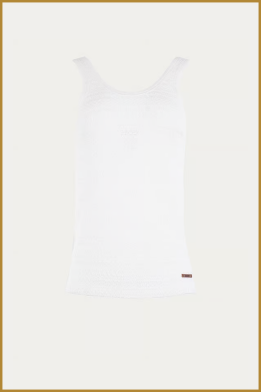 MSCW - Tshirt Elegria cream solid - MOS240115