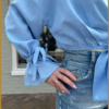 INUZ - Blouse short blauw-INU240188