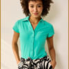Lady day - Blouse Suzy cap - MYP240025 paradise green