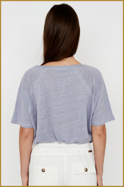 Alternative view of MSCW - Tshirt Dailes dark lavender solid - MOS240110