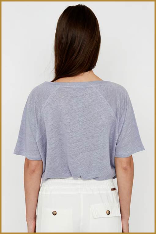 MSCW - Tshirt Dailes dark lavender solid - MOS240110