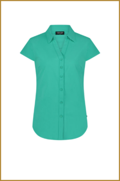 Alternative view of Lady day - Blouse Suzy cap - MYP240025 paradise green