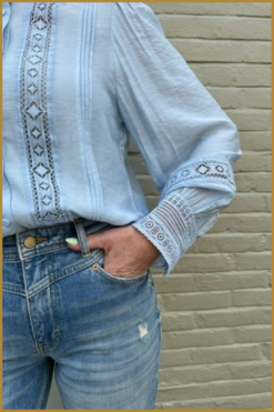 Alternative view of INUZ - Blouse blue -INU240186