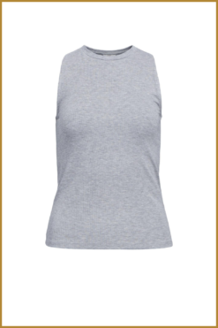 Alternative view of OBJECT - OBJJAMIE S/L TANK TOP - OBJ240020 light grey melange