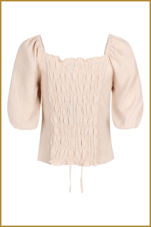 YDENCE - Top roselin cream-YDE24026 - Afbeelding 2