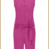 STUDIO ANNELOES - Elke Bermuda jumpsuit new fucsia -STU240042