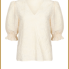 YDENCE -Top Gracie ecru -YDE240032