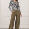STUDIO ANNELOES - Lexie bonded trousers earth -STU240045