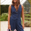 YDENCE - Gillet Dianne navy-YDE240036