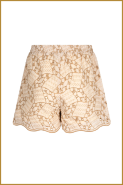 Alternative view of YDENCE - short quinn beige -YDE240041