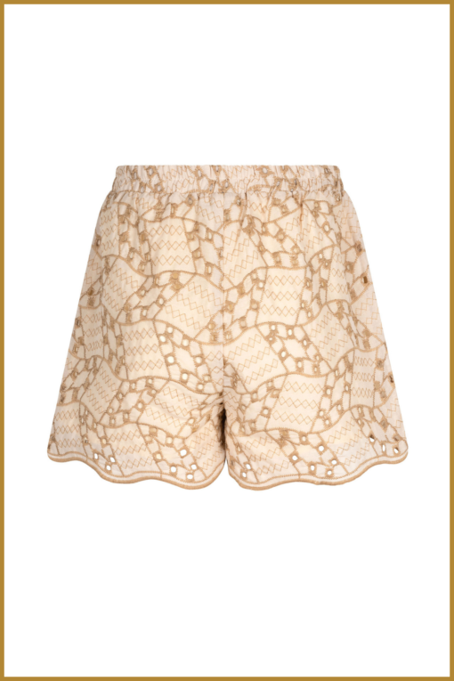 YDENCE - short quinn beige -YDE240041 - Afbeelding 2