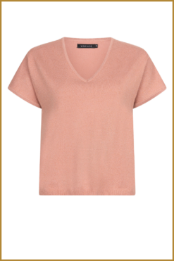 YDENCE  Knitted Top Sammy soft pink -YDE240031