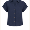 YDENCE - Blouse Charlee navy -YDE240037