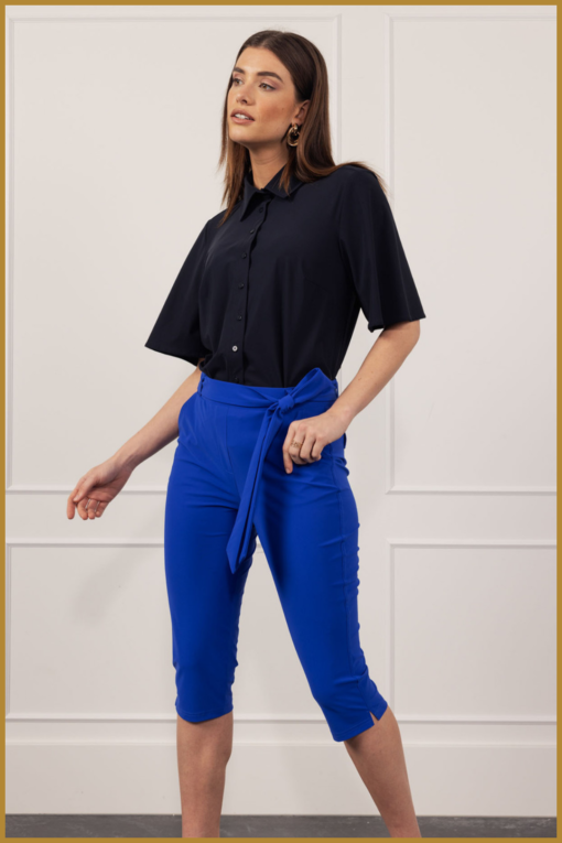 Studio Anneloes Hanna capri trousers blauw-STU240037