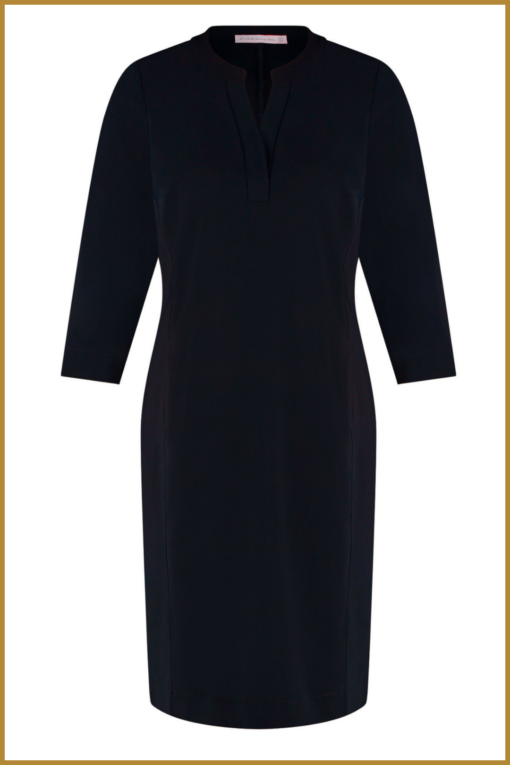 STUDIO ANNELOES- Simplicity dress zwart -STU240052X - Afbeelding 4