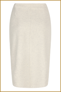 Alternative view of YDENCE - Skirt Devi grey melange-YDE240027