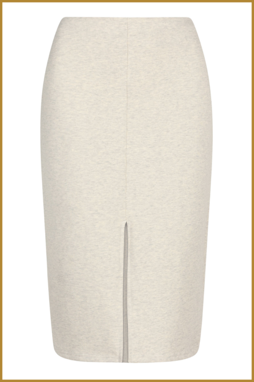 YDENCE - Skirt Devi grey melange-YDE240027