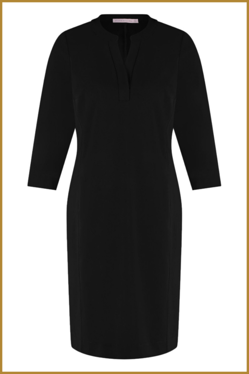 STUDIO ANNELOES- Simplicity dress zwart -STU240052X - Afbeelding 3