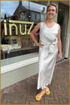 INUZ - Rok Satin beige -INU240239