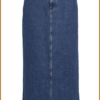 OBJECT - Objellen mw long denim skirt blauw -OBJ240033