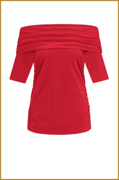 Alternative view of STUDIO ANNELOES - Aline top rood -STU240066