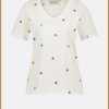 FABIENNE CHAPOT -Phil V-Neck T-Shirt cosy white -FAB240066