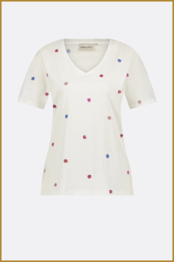 Alternative view of FABIENNE CHAPOT -Phil V-Neck T-Shirt cosy white -FAB240066