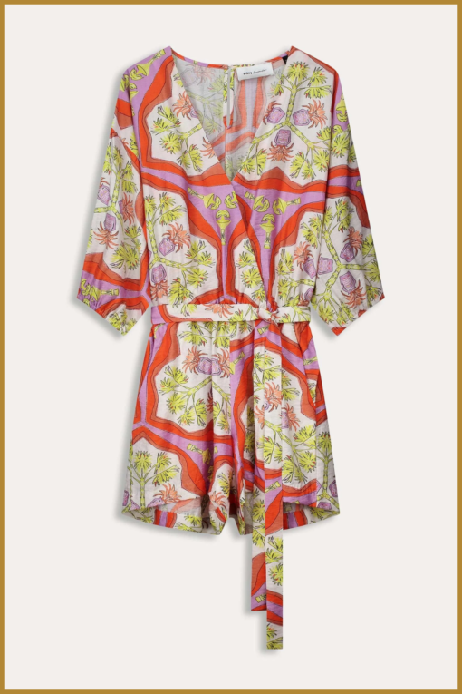 POM-- JUMPSUIT - Marrakesh Summer orange-POM240007 - Afbeelding 2
