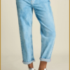 POM - JEANS - Eline Straight Mid Blue-POM240001
