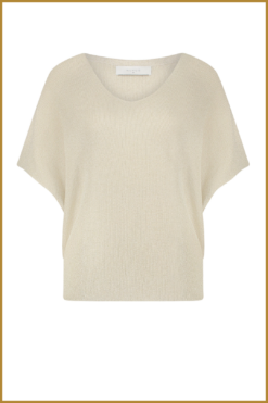 Alternative view of NUKUS - Dina Top Lurex Off White-NUK240001