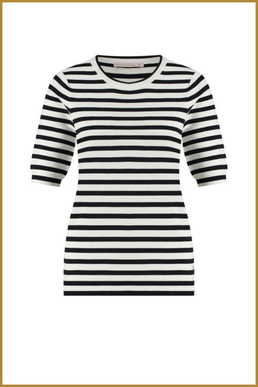 STUDIO ANNELOES - Luna stripe slv pullover -blauw-STU240075 - Afbeelding 2