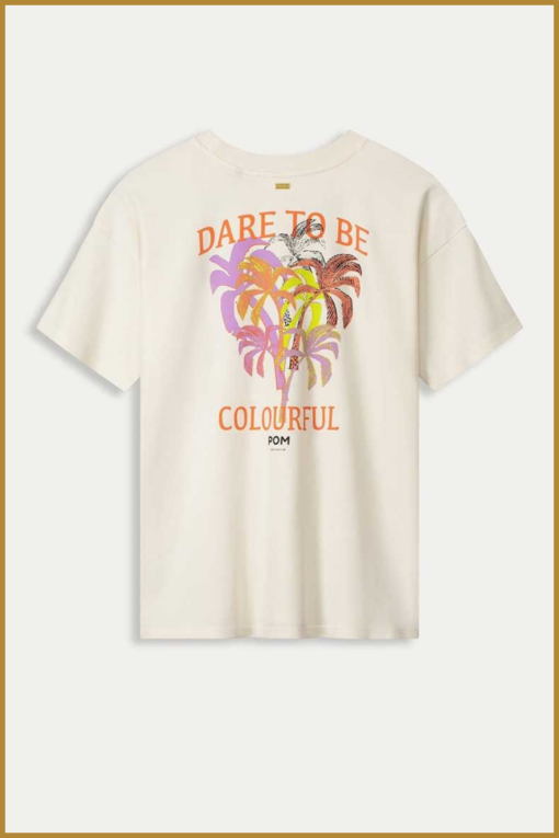 POM240005 - TSHIRT - Palm Trees beige -POM240005 - Afbeelding 2
